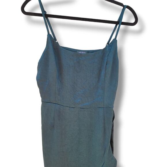 Wild Fable Women’s Green Wrap Mini Dress - Spaghetti Straps, Size M, NWOT - Picture 3 of 10